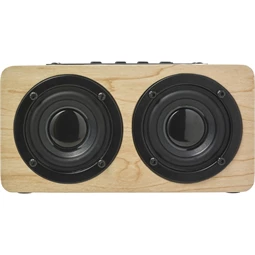 Hangszóró bluetooth fa 7 x 7 x 14,5cm sztereó 5Watt teljesítménnyel