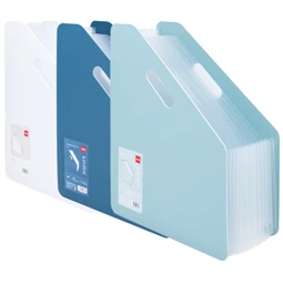 Harmónika mappa A/4 álló 13 rekeszes, vegyes szín