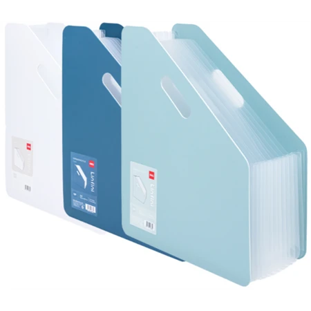 Harmónika mappa A/4 álló 13 rekeszes, vegyes szín