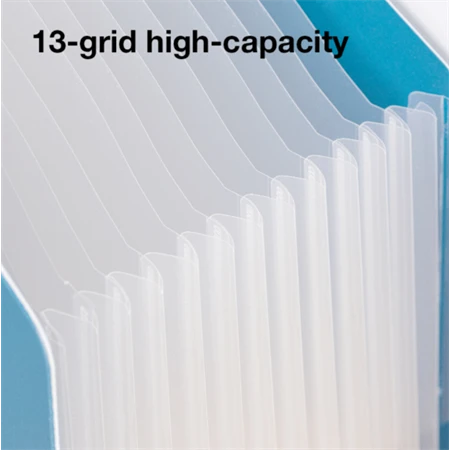 Harmónika mappa A/4 álló 13 rekeszes, vegyes szín