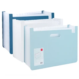 Harmónika mappa A/4 fekvő 13 rekeszes, vegyes szín