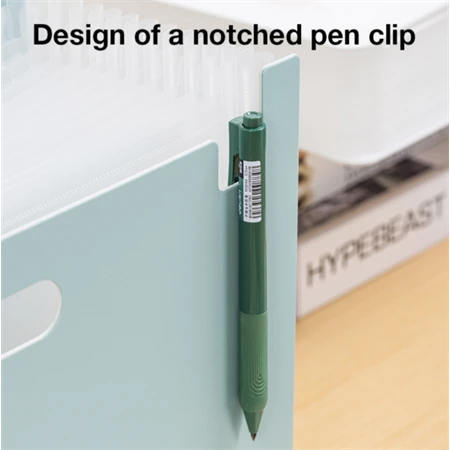 Harmónika mappa A/4 fekvő 13 rekeszes, vegyes szín