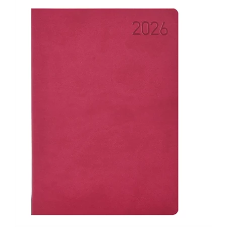 Határidőnapló 2026 heti B/5 TOPTIMER Madeira M011 fehér lapos rózsa-lila