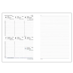 Határidőnapló 2026 napi B/5 TOPTIMER Nero N021 Fekete-kék