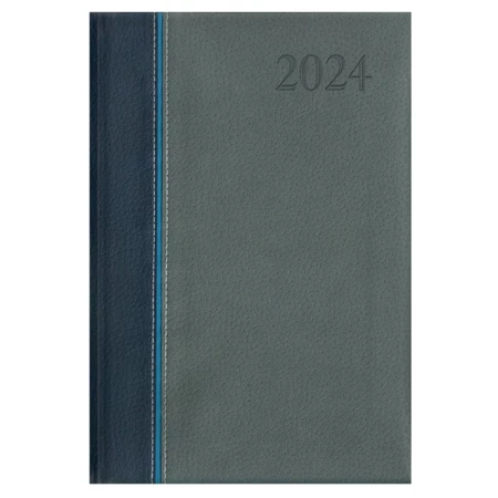 Határidőnapló 2024 napi A/5 TOPTIMER Groovy, G021 kék-kék-szürke