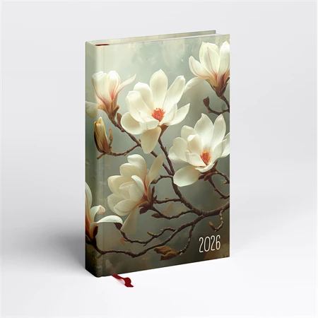 Határidőnapló 2026 A/5 napi REAL Picture Magnólia