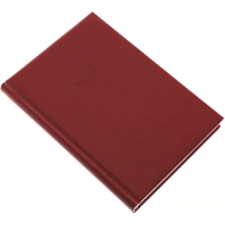 Határidőnapló 2026 A/5 napi REAL Standard bordó