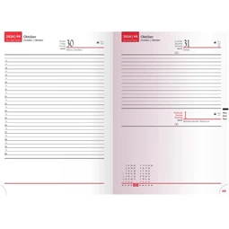 Határidőnapló 2026 A/5 napi REAL Standard kék