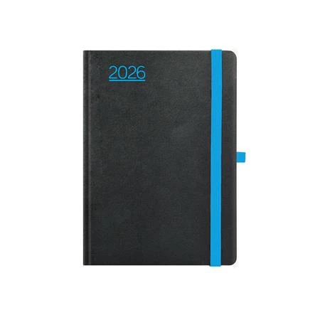 Határidőnapló 2026 B/6 heti TOPTIMER Nero N012 fekete-kék