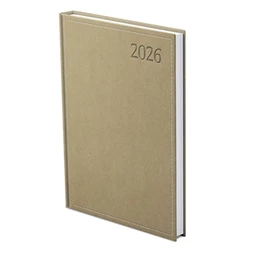 Határidőnapló 2026 B/6 heti TOPTIMER Traditional T012 fehér lapos bézs