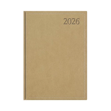 Határidőnapló 2026 B/6 heti TOPTIMER Traditional T012 fehér lapos bézs