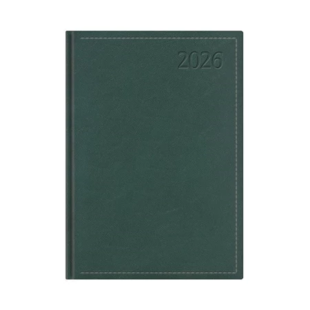 Határidőnapló 2026 B/6 heti TOPTIMER Traditional T012 fehér lapos zöld