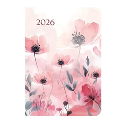 Határidőnapló 2026 B/6 heti TOPTIMER Joy flexi F012 pipacs