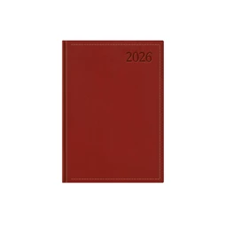 Határidőnapló 2026 B/6 heti TOPTIMER Traditional T012 fehér lapos bordó