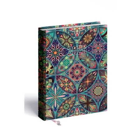 Határidőnapló 2026 B/6 kétnapi REAL 2-day mozaik