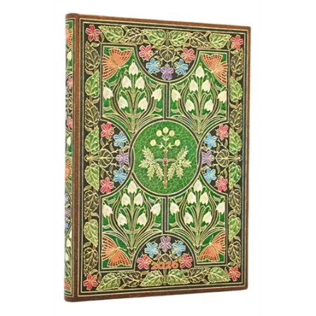 Határidőnapló 2026 Paper Blanks midi heti keményfedeles gumis Poetry in Bloom