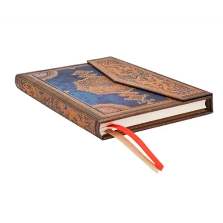 Határidőnapló 2026 Paper Blanks midi heti keményfedeles mágneses Safavid Indigo