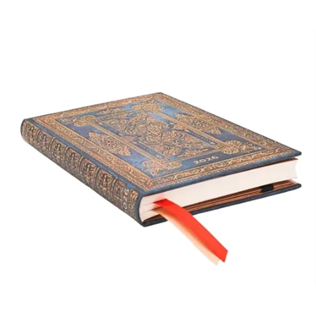 Határidőnapló 2026 Paper Blanks mini heti keményfedeles gumis Blue Luxe