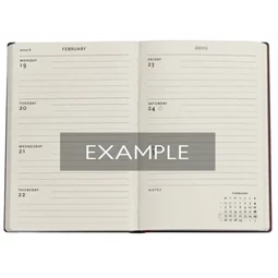 Határidőnapló 2026 Paper Blanks mini heti keményfedeles gumis Blue Luxe