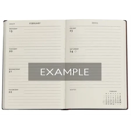 Határidőnapló 2026 Paper Blanks mini heti keményfedeles gumis Blue Luxe