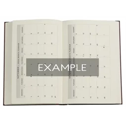Határidőnapló 2026 Paper Blanks mini heti keményfedeles gumis Blue Luxe