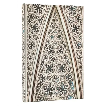 Határidőnapló 2026 Paper Blanks mini heti keményfedeles mágneses Vault of the Milan Cathedral