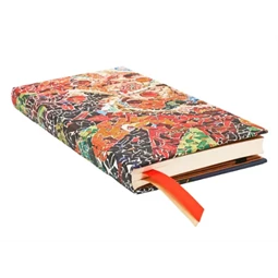 Határidőnapló 2026 Paper Blanks slim heti keményfedeles gumis Gaudi Sun Mosaics