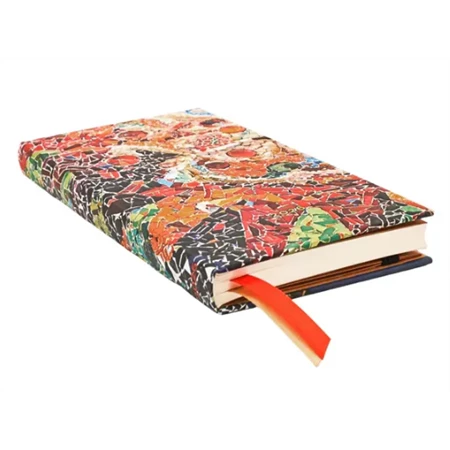Határidőnapló 2026 Paper Blanks slim heti keményfedeles gumis Gaudi Sun Mosaics