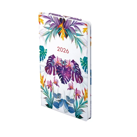 Határidőnapló 2026 heti 13 x 21cm TOPTIMER Rainbow J018 Pálma 3D