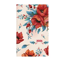 Határidőnapló 2026 heti 13 x 21cm TOPTIMER Rainbow J018 Piros