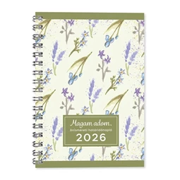 Határidőnapló 2026 heti A/5 Period önismereti zöld