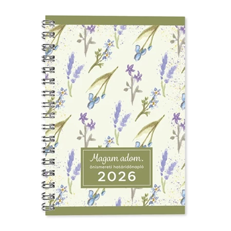 Határidőnapló 2026 heti A/5 Period önismereti zöld