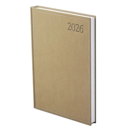 Határidőnapló 2026 heti A/5 TOPTIMER Traditional T015 fehér lapos bézs