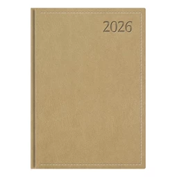 Határidőnapló 2026 heti A/5 TOPTIMER Traditional T015 fehér lapos bézs