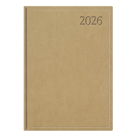Határidőnapló 2026 heti A/5 TOPTIMER Traditional T015 fehér lapos bézs