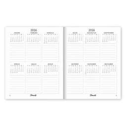 Határidőnapló 2026 heti A/6 PLANALL Mini keményfedelű aranyozott Good boy