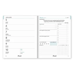 Határidőnapló 2026 heti A/6 PLANALL Mini keményfedelű aranyozott New year