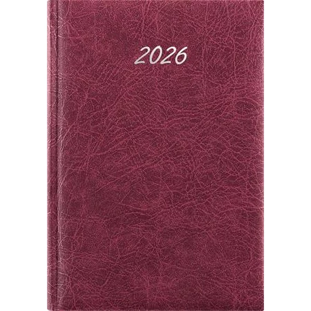 Határidőnapló 2026 heti B/5 DAYLINER Rebel bordó