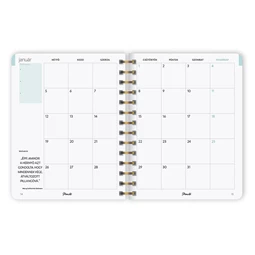 Határidőnapló 2026 heti B/5 PLANALL Classic spirálos keményfedelű gumis Lilly