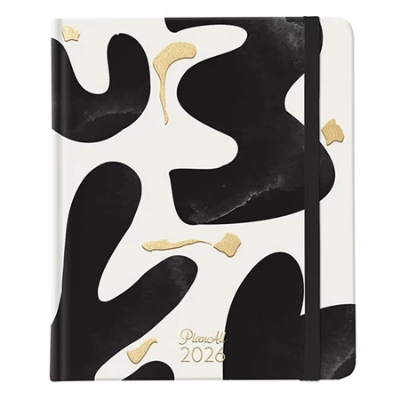 Határidőnapló 2026 heti B/5 PLANALL New Classic keményfedelű gumis Canvas.
