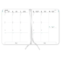 Határidőnapló 2026 heti B/5 PLANALL New Classic keményfedelű gumis Fur baby