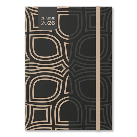 Határidőnapló 2026 heti B/5 Period Charme Black