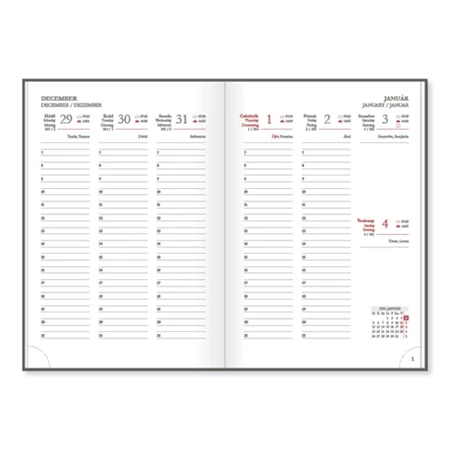 Határidőnapló 2026 heti B/5 Period Charme Gold