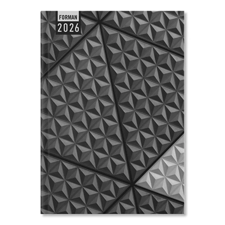 Határidőnapló 2026 heti B/5 Period Forman Szürke