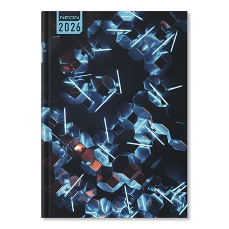 Határidőnapló 2026 heti B/5 Period Neon Ice