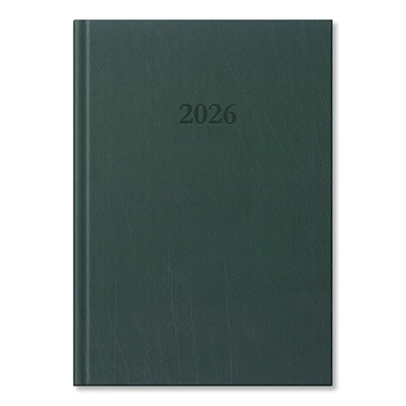 Határidőnapló 2026 heti B/5 Period Standard műbőr zöld