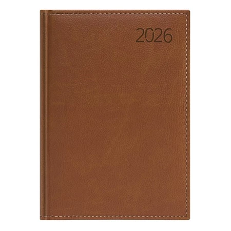 Határidőnapló 2026 heti B/5 TOPTIMER Business B011 sárga lapos barna
