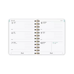 Határidőnapló 2026 heti B/6 PLANALL Midi spirálos keményfedelű gumis Unlimited