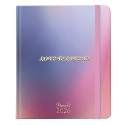 Határidőnapló 2026 heti B/6 PLANALL New Classic keményfedelű gumis Live