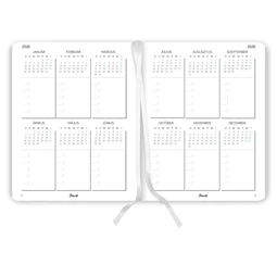 Határidőnapló 2026 heti B/6 PLANALL New Classic keményfedelű gumis Live